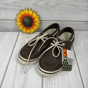 crocs men's hover leather boat‎ shoes 11